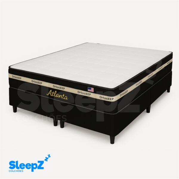 Conjunto Box Queen/King Atlanta Ortosleep