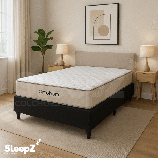 Conjunto Box Casal Ortobom Robust Dupla Face + Base – 138x188x65cm - Imagem 2